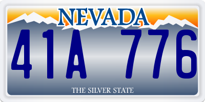 NV license plate 41A776