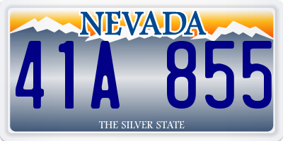 NV license plate 41A855