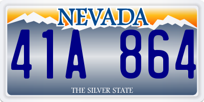 NV license plate 41A864