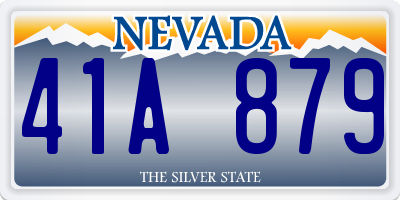 NV license plate 41A879