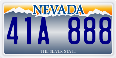 NV license plate 41A888