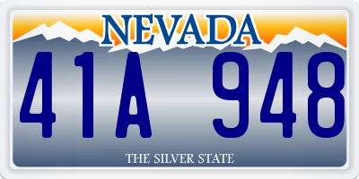 NV license plate 41A948