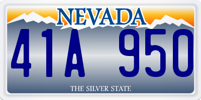 NV license plate 41A950