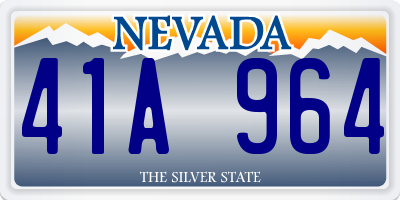 NV license plate 41A964