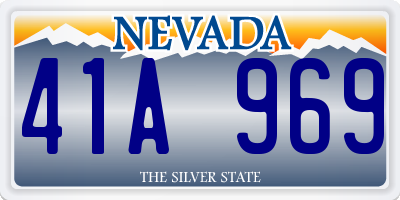 NV license plate 41A969