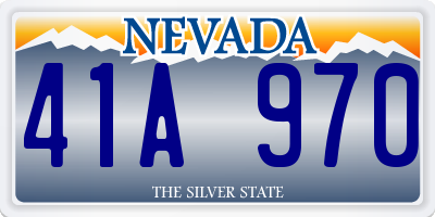 NV license plate 41A970