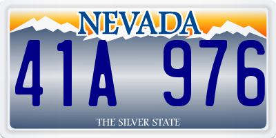 NV license plate 41A976