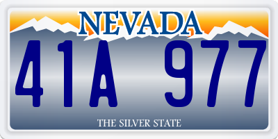 NV license plate 41A977