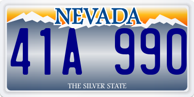 NV license plate 41A990