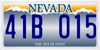NV license plate 41B015