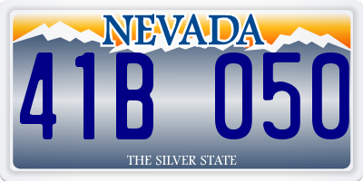 NV license plate 41B050