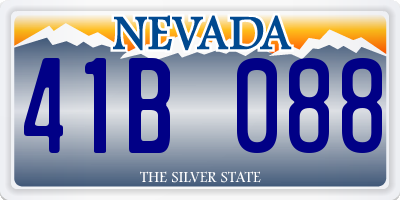 NV license plate 41B088