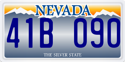 NV license plate 41B090
