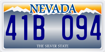 NV license plate 41B094