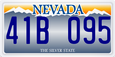 NV license plate 41B095