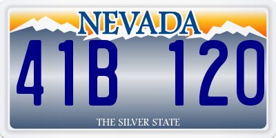 NV license plate 41B120