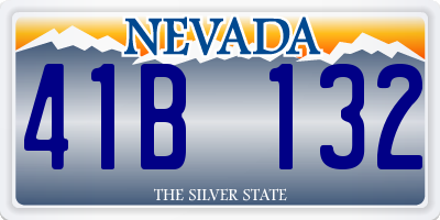 NV license plate 41B132