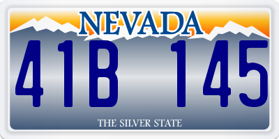 NV license plate 41B145