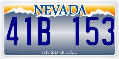 NV license plate 41B153