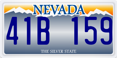 NV license plate 41B159