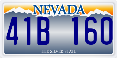 NV license plate 41B160