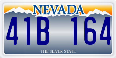 NV license plate 41B164