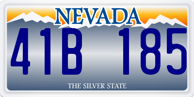 NV license plate 41B185