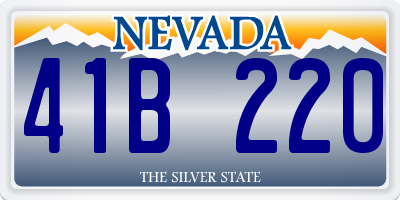 NV license plate 41B220