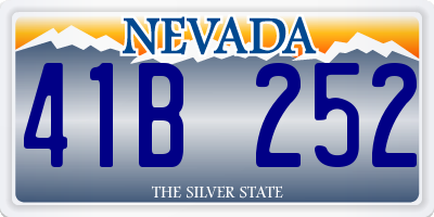 NV license plate 41B252