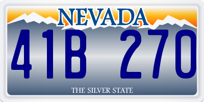 NV license plate 41B270