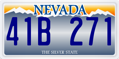 NV license plate 41B271