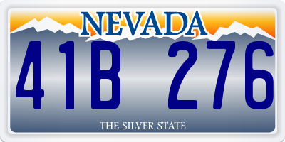 NV license plate 41B276