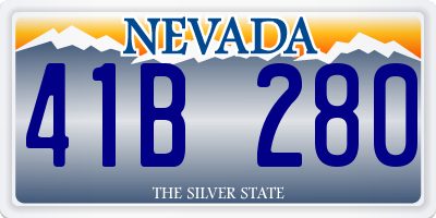 NV license plate 41B280