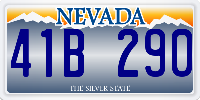 NV license plate 41B290