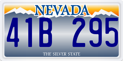 NV license plate 41B295