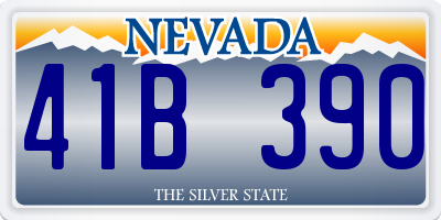 NV license plate 41B390