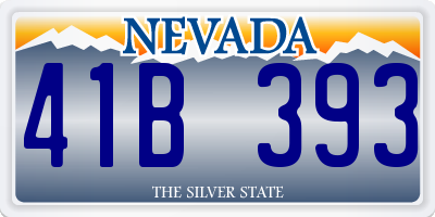 NV license plate 41B393