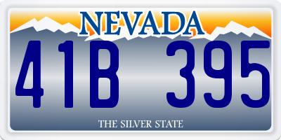 NV license plate 41B395