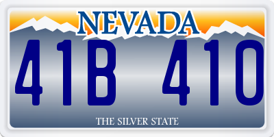 NV license plate 41B410