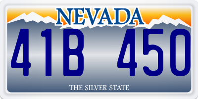 NV license plate 41B450