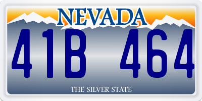 NV license plate 41B464