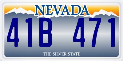 NV license plate 41B471