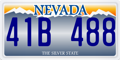 NV license plate 41B488
