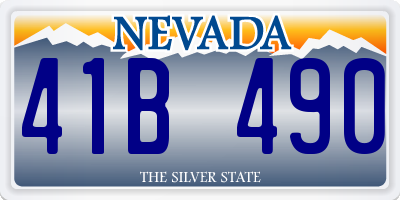 NV license plate 41B490