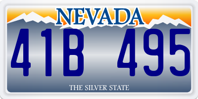 NV license plate 41B495