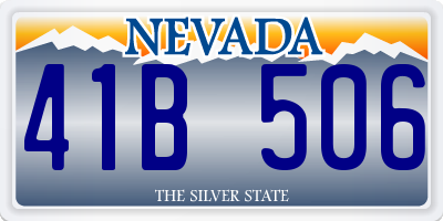 NV license plate 41B506