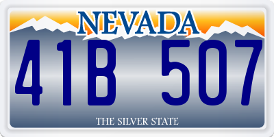 NV license plate 41B507