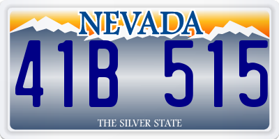 NV license plate 41B515