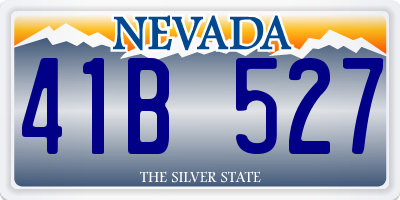 NV license plate 41B527