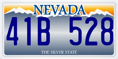 NV license plate 41B528